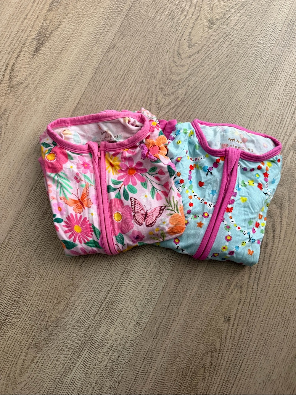 Little Sleepies Pink Floral and Butterfly Zipped Sleep Sack